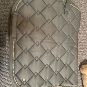 Light Blue Quilted Saddle Pad